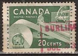 Canada Cancellation In Red - Errors, Freaks & Oddities (EFO)