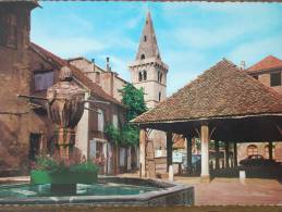 Delcampe - 38 - MENS - La Pittoresque Place De L' Eglise. (La Fontaine Et La Halle) CPSM - Mens