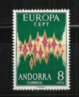 ANDORRA EUROPA CEPT 1972 NUEVO SIN CHARNELA - 1972