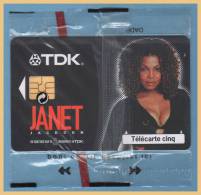 Télécarte JANET JACKSON 5U NSB T2G 07/98 Tirage 7500 Ex - 5 Unités