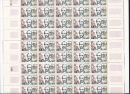 Feuille De 50 Timbres Du N°1384 .Mazzini. - Full Sheets