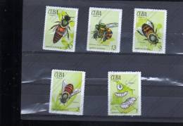 CUBA Nº 1507 AL 1511 - Abeilles