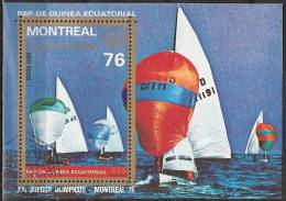 1976 Guinea Ecuatorial - Montreal '76 Olympic Games. Sailing, Zeilen - Ete 1976: Montréal