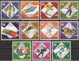 1976 Guinea Ecuatorial - Insbruck '76 Olympic Games -  Ice Skating, Ski, Bobslee, Ice Hockey, - Hiver 1976: Innsbruck