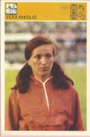 SPORT CARD No 152 - VERA NIKOLIĆ (Nikolic), Yugoslavia, 1981., 10 X 15 Cm - Leichtathletik