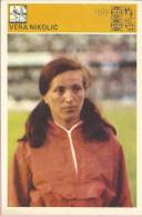 SPORT CARD No 152 - VERA NIKOLIĆ (Nikolic), Yugoslavia, 1981., 10 X 15 Cm - Athletics
