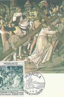 MONACO - Notre Dame Des Fontaines - Montée Du Calvaire -Timbre Et Tampon Jour D'émission - Cartas Máxima
