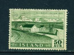 ICELAND - 1956 Power Plants And Waterfalls 50a Used (stock Scan) - Usados