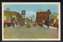 RB 924 - Coloured Postcard - Cars On Ouellette Avenue - Windsor Ontario Canada - Windsor