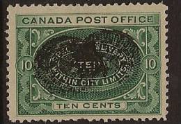 CANADA 1898 10c Express Deep Green SG S2 U RU212 - Espressi