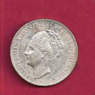 NEDERLAND 1939,  Circulated Coin, XF, 2 1/2 Gulden 0.720 Silver Wilhelmina KM165, C90.083 - Gold And Silver Coins