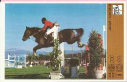 SPORT CARD No 185 - HORSE JUMPING, 1981., Yugoslavia, 10 X 15 Cm - Other & Unclassified