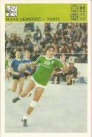 SPORT CARD No 232 - MARA VEINOVIĆ-TORTI (Veinovic), Yugoslavia, 1981., 10 X 15 Cm - Balonmano