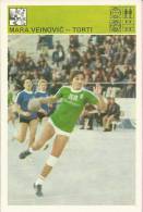 SPORT CARD No 232 - MARA VEINOVIĆ-TORTI (Veinovic), Yugoslavia, 1981., 10 X 15 Cm - Handball