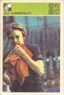 SPORT CARD No 165 - JILL HAMMERSLEY, Yugoslavia, 1981., 10 X 15 Cm - Tennis De Table