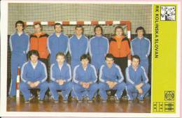 SPORT CARD No 188 - HANDBALL CLUB KOLINSKA SLOVAN, Yugoslavia, 1981., 10 X 15 Cm - Balonmano