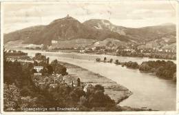 Cp, Allemagne, Siebengebirge Mit Drachenfels, Voyage - Drachenfels