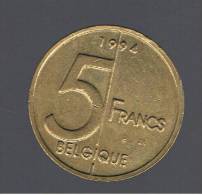 BELGIUM - BELGICA -  5  Francs   1994  KM189 - 5 Frank