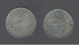 BELGIUM - BELGICA -  2  Francs   1944  KM133 - 2 Francs (1944 Liberation)