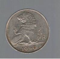 BELGIUM - BELGICA -   1  Francs   1940  KM120 - 1 Franc
