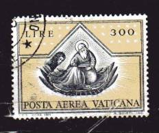 Vaticano ° - 1971 . P.A. Evangelisti. £ 300,  Unif. A 56.  Usato - Poste Aérienne