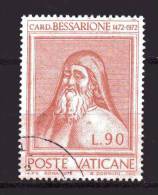 Vaticano ° - 1972 . Cardinale Bessarione ,£ 90.  Unif. 530.  Usato - Gebruikt