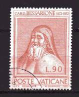 Vaticano ° - 1972 . Cardinale Bessarione ,£ 90.  Unif. 530.  Usato - Oblitérés