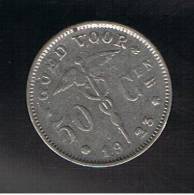 BELGIUM - BELGICA -  50  Centimes  1923   KM88 - 50 Cents