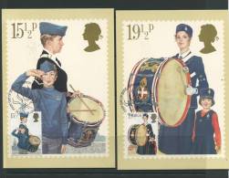 Great Britain 1982 (2) Maxi Cards Youth Organization Scouting - Cartes-Maximum (CM)
