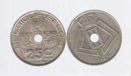 BELGIUM - BELGICA -  25  Centimes  1939  KM114 - 25 Centimes