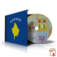 KOSOVO 2000-2011 STAMP ALBUM PAGES (32 Color Illustrated Pages) - Anglais