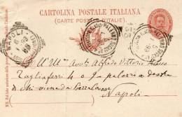 1899 CARTOLINA CON ANNULLO PALERMO PORTO - Postwaardestukken