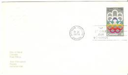 Canada  1973  Olympic Games, Montreal  (o) 8c FDC - 1971-1980