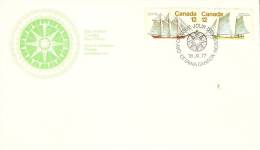 Canada  1977  Canadian Ships  (o)  FDC - 1971-1980