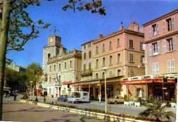 83 OLLIOULES Place Jean Jaures Perspective Sur La Mairie Et L'Eglise - Ollioules