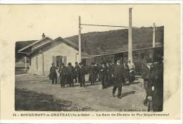 Carte Postale Ancienne Rougemont Le Château - La Gare Du Chemin De Fer Départemental - Train - Rougemont-le-Château