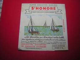 BUVARD SUPER BISCOTTES  SABLEES ST HONORE CONCOURS DESSIN N° 18  BATEAUX VOILIERS - Biscottes