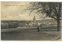 Carte Postale Ancienne Viarmes - Panorama Au Printemps - Viarmes