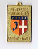 Fédération Française De Tir       Dauphiné Savoie   écusson émaillé  0.4 Cm X 4 Cm X 6.5cm - France