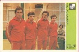 SPORT CARD No 191 - STK VOJVODINA, Yugoslavia, 1981., 10 X 15 Cm - Tischtennis