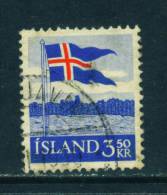 ICELAND - 1958 Flag 3k50 Used (stock Scan) - Usati