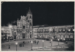 538*-Acireale-Catania-Notturno-Piazza Duomo-Chiesa S.Pietro E Paolo-Municipio-v.1958 X Mazara Del Vallo - Acireale