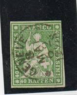 LOT 595 - SUISSE N° 30a Oblitéré - HELVETIA - Cote 80 € - Gebraucht