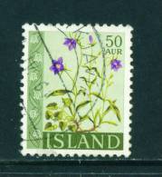 ICELAND - 1960 Flowers 50a Used (stock Scan) - Usati