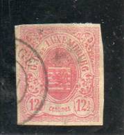 LOT 595 - LUXEMBOURG N° 7 Oblitéré - Cote 210 € - 1859-1880 Coat Of Arms