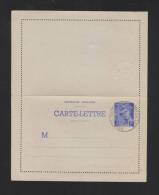 France Carte Lettre 1 Fr. - Kaartbrieven