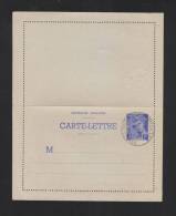 France Carte Lettre 1 Fr. - Cartoline-lettere