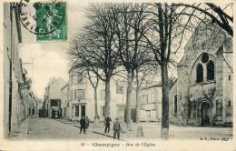 94-VAL DE MARNE-- CHAMPIGNY  / RUE DE L EGLISE  ECRITE ‹(•¿• )› - Champigny Sur Marne