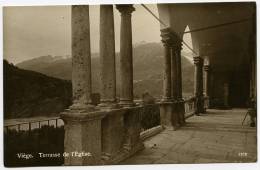 SUISSE : VIEGE - TERRASSE DE L´EGLISE - Viège