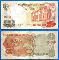 Vietnam Sud 500 Dong 1970 Serie X1 Que Prix + Frais De Port Asie Asia Dongs Paypal Bitcoin OK - Viêt-Nam